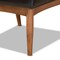 Baxton Studio Sanford Mid-Century Modern Dark Brown Faux Leather and Walnut Brown Finished Wood Dining Chair 184-11344-Zoro - alternate 8
